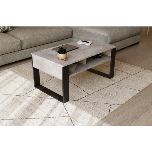 Stolik kawowy ST7 Beton Prostokątny Nowoczesny Loft